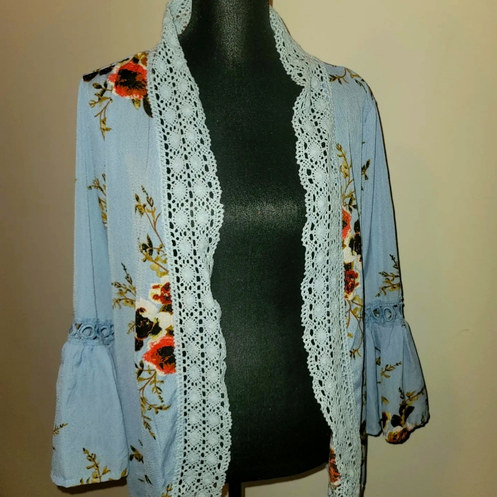 Flowy flower cardigan